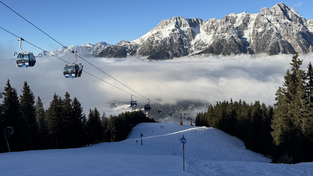 Skiën bij Leogang.
